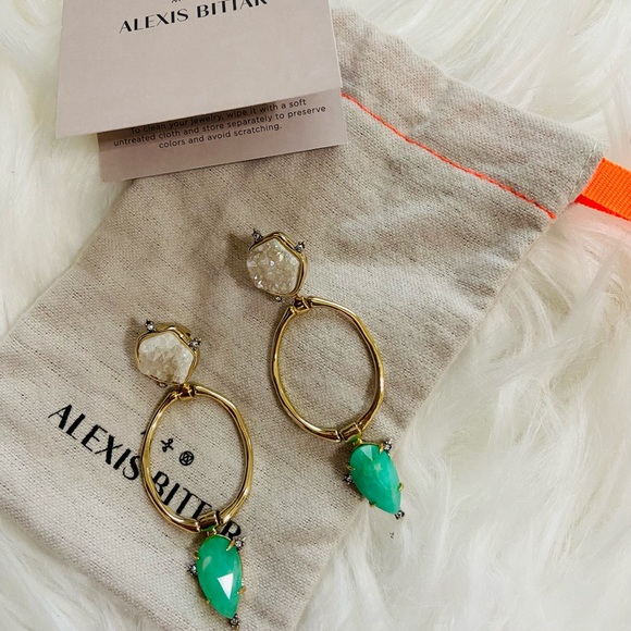 Alexis Bittar Earrings: Druzy Stone - Picture 2 of 3